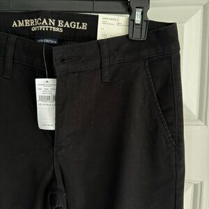 American Eagle Outfitters Black Stretch Chinos